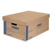 OFFICE AND OFFICE SUPPLIES | Bankers Box SmoothMove 15 in. x 24 in. x 10 in. Prime Moving/Storage Boxes - Large, Brown/Blue (8/Carton)