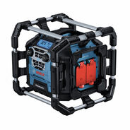 SPEAKERS AND RADIOS | Factory Reconditioned Bosch 18V Lithium-Ion Bluetooth 5.0 Corded/Cordless Jobsite Radio with Power Station and (2) AA Batteries (Tool Only)