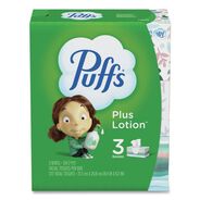 TISSUES | Puffs 2-Ply Plus Lotion Facial Tissue - White (8 Packs/Carton)