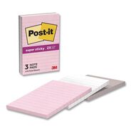 NOTEBOOKS AND PADS | Post-it Notes Super Sticky 4 in. x 6 in. 90-Sheet Note Ruled Pads in Simply Serene Colors - Assorted Colors