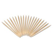 FOOD SERVICE | AmerCareRoyal 2.5 in. Round Wood Toothpicks - Natural (96000 Toothpicks/Carton)