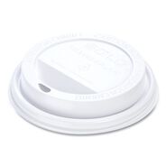 OFFICE FURNITURE AND LIGHTING | SOLO Traveler Cappuccino Style Dome Lid for 10 oz. to 24 oz. Cups - White (100/Pack, 10 Packs/Carton)