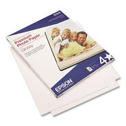PHOTO PAPER | Epson 8.5 in. x 11 in. 10.4 mil Premium Photo Paper - High-Gloss Bright White (25/Pack)