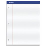 PRODUCTS | Ampad 8.5 x 11.75 Narrow Rule Double Sheet Pads - White (100-Sheets/Pad)