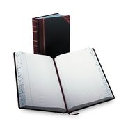 PRODUCTS | Boorum & Pease 13.75 x 8.38 Sheets Record-Style Rule Account Record Book - Black/Red/Gold Cover