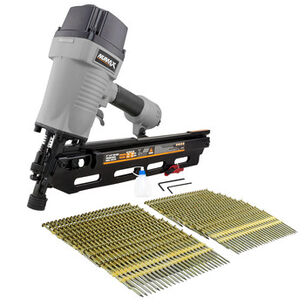  | NuMax 21 Degree 3-1/2 in. Pneumatic Full Round Head Framing Nailer with 500 Nails