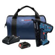 FINISH NAILERS | Bosch GNH18V-15MAB12 18V Brushless Lithium-Ion 15-Gauge Cordless Angled Finish Nailer Kit (2 Ah)