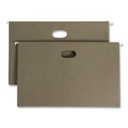 FILING AND FOLDERS | Smead 3.5 in. Capacity 1 Section Legal Size 100 Percent Recycled Hanging Pockets with Full-Height Gusset - Standard Green (10/Box)