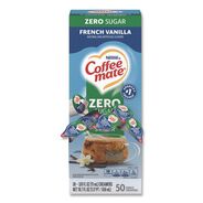 FOOD AND SNACKS | Coffee-Mate 12183747 0.38 oz. Mini Cups Liquid Coffee Creamer - Sugar Free French Vanilla (50/Box)