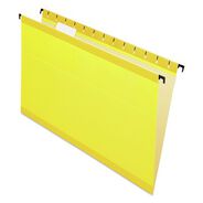 CLEARANCE | Pendaflex 6153 1/5 YEL 1/5-Cut Tabs Legal Size SureHook Hanging Folders - Yellow (20/Box)
