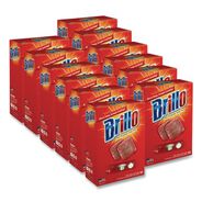 PRODUCTS | Brillo 2.5 in. x 3 in. Steel Wool Soap Pads - Gray/Pink (12/Carton)
