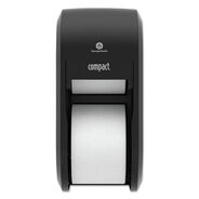 PRODUCTS | Georgia Pacific Professional Compact Vertical 2-Roll 14.06 in. x 6.69 in. x 8.19 in. Coreless Tissue Dispenser - Black (1/Carton)