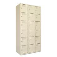 OFFICE AND OFFICE SUPPLIES | Tennsco 36 in. x 18 in. x 72 in. Triple Stack Box Compartments - Sand