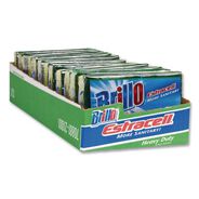 SPONGES AND SCRUBBERS | Brillo Estracell 4.9 in. x 2.9 in. Heavy-Duty Scrub Sponge - Yellow/Green (12/Carton)