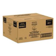 FOOD TRAYS CONTAINERS LIDS | Dart 9.14 in. x 9 in. x 2.98 in. ProPlanet Seal Compostable Molded Fiber Hinged Trays - Natural (200/Carton)
