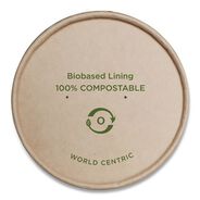 PRODUCTS | World Centric 3.6 in. Diameter Paper Lids for Bowls - Brown (500/Carton)