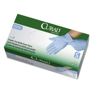  | Curad Powder-Free Nitrile Exam Glove - Small (150/Box)