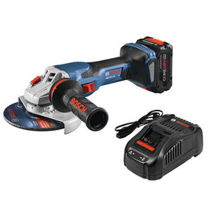 GRINDERS | Bosch 18V PROFACTOR Brushless Lithium-Ion 5 in. - 6 in. Cordless Angle Grinder Kit with Slide Switch (8 Ah)