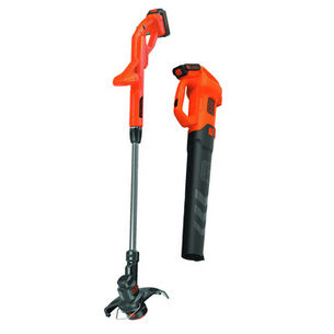 OUTDOOR POWER COMBO KITS | Black & Decker 20V MAX Brushed Lithium-Ion Cordless Axial Leaf Blower and String Trimmer/ Edger Combo Kit with (2) 1.5 Ah Batteries