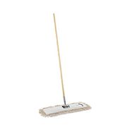MOPS | Boardwalk 24 in. x 5 in. Cotton Head 60 in. Wood Handle Cotton Dry Mopping Kit - Natural (1-Kit)