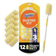 DUSTERS | Swiffer Heavy Duty 1 Handle with 12 Duster Refills Starter Kit (1 Kit/Carton)