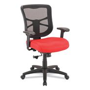 OFFICE CHAIRS | Alera 17.9 in. to 21.8 in. Seat Height Elusion Series Mesh Mid-Back Swivel/Tilt Chair Supports Up to 275 lbs. - Red