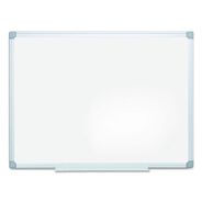PRODUCTS | MasterVision 48 in. x 36 in. Earth Silver Easy-Clean Reversible Dry Erase Board - White Surface, Silver Aluminum Frame
