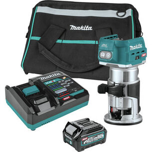 ROUTERS AND TRIMMERS | Makita 40V max XGT Brushless Lithium-Ion Cordless Compact Router Kit (2.5 Ah)