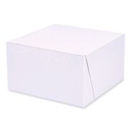 PRODUCTS | SCT 1521 7 in. x 7 in. x 4 in. Paper Standard Bakery Boxes - White (250/Carton)