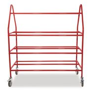 MATERIAL HANDLING | Champion Sports 18.5 in. x 51 in. x 54 in. 176 lb Capacity Deluxe Pro Ball Cart - Red