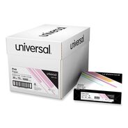 ART AND CRAFT PAPER | Universal 8.5 in. x 11 in. 20 lbs. Bond Weight Deluxe Colored Paper - Pink (10 Reams/Carton)