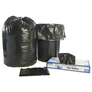 PRODUCTS | Stout by Envision 38 in. x 60 in. 1.5 mil. 60 Gallon Total Recycled Content Plastic Trash Bags - Brown/ Black (100/Carton)