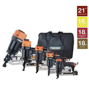 NAILERS AND STAPLERS | Freeman Professional Framing and Finish Kit with Nails and Canvas Bag