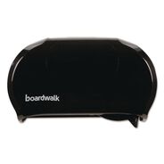 PAPER TOWELS AND NAPKINS | Boardwalk 13 in. x 6.75 in. x 8.75 in. Standard Twin Toilet Tissue Dispenser - Black