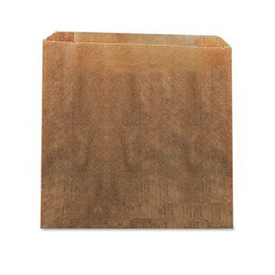 PRODUCTS | HOSPECO 10-1/2 in. x 9.38 in. Waxed Kraft Liners - Brown (250/Carton)