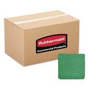 CLEANING CLOTHS | Rubbermaid Commercial 16 in. x 16 in. Microfiber Cleaning Cloths - Green (24/Pack)