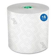 PAPER AND DISPENSERS | Scott 25700 1,150 ft. 1-Ply Pro Hard Roll Paper Towels with Elevated Scott Design - Green Core Only (6-Rolls/Carton)