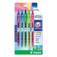 OFFICE AND OFFICE SUPPLIES | Pilot B2P Bottle-2-Pen Recycled Fine 0.7 mm Gel Pen - Assorted Ink and Barrel Colors (5/Pack)