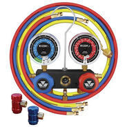 AUTOMOTIVE | Mastercool 83272 2-Way Piston Valve Manifold for R1234yf with 60 in. Hoses and R1234yf Couplers
