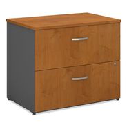 PRODUCTS | Bush 35.75 in. x 23.38 in. x 29.88 in. Series C 2-Drawer Lateral File - Natural Cherry/Graphite Gray