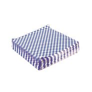 FOOD WRAPS | Paterson WG01014 12 in. x 12 in. Grease-Resistant Food Wrap - Blue Check (5000/Carton)
