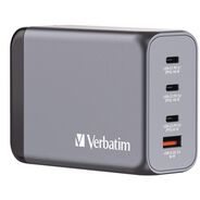 OFFICE ELECTRONICS AND BATTERIES | Verbatim 240 Watts 4-Port GaN Wall Charger - Black/Gray