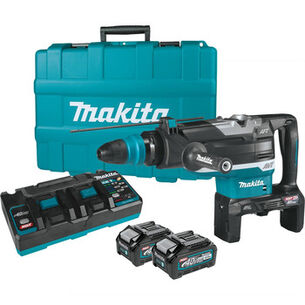 DEMO AND BREAKER HAMMERS | Makita 80V max XGT (40V max X2) Brushless Lithium-Ion 2 in. Cordless AFT, AWS Capable AVT Rotary Hammer Kit with 2 Batteries (4 Ah)
