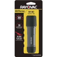 CLEARANCE | Rayovac 3 AAA Batteries Virtually Indestructible LED Flashlight - Black