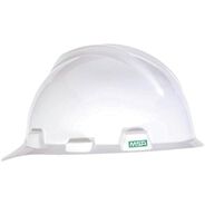 PRODUCTS | MSA V-Gard Slotted Cap with Fas-Trac III Suspension - White