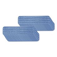 SPONGES AND SCRUBBERS | Rubbermaid Commercial 24 in. Long Split Nylon/Polyester Blend Microfiber Wet Room Pads - Blue (12/Carton)