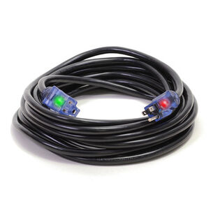  | Century Wire Pro Glo 15 Amp 12/3 AWG CGM SJTW Extension Cord - 25 ft. (Black)