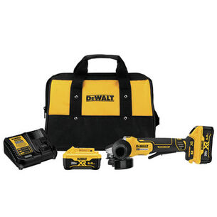 PRODUCTS | Dewalt 20V MAX XR Brushless Lithium-Ion 4-1/2 in. Cordless Paddle Switch Small Angle Grinder with Kickback Brake Kit with (2) 6 Ah Batteries