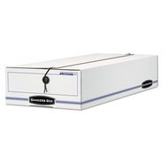 MAILING BOXES AND TUBES | Bankers Box LIBERTY 9.5 in. x 23.75 in. x 4.5 in. Check and Form Boxes - White/Blue (12/Carton)