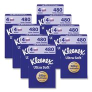 TISSUES | Kleenex Ultra Soft 3-Ply Facial Tissue - White (8/Carton)